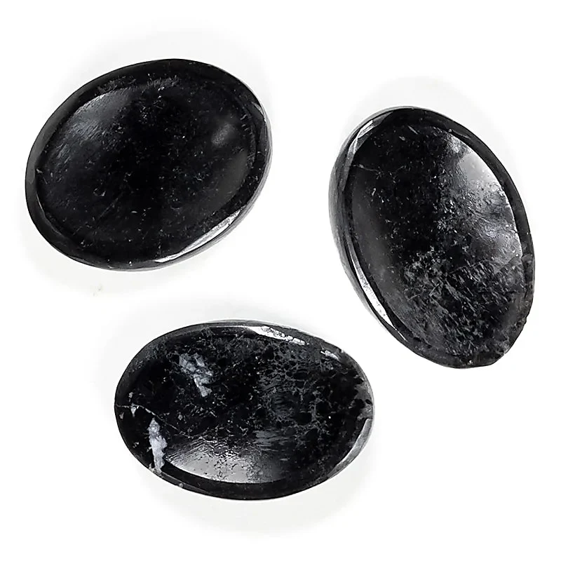 Worry stone i svart turmalin